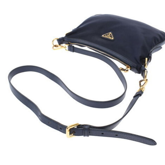 PRADA Navy Blue Nylon Shoulder Bag - Picture 3 of 12